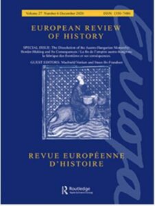 Péter Bencsik’s article on the pages of the European Review of History